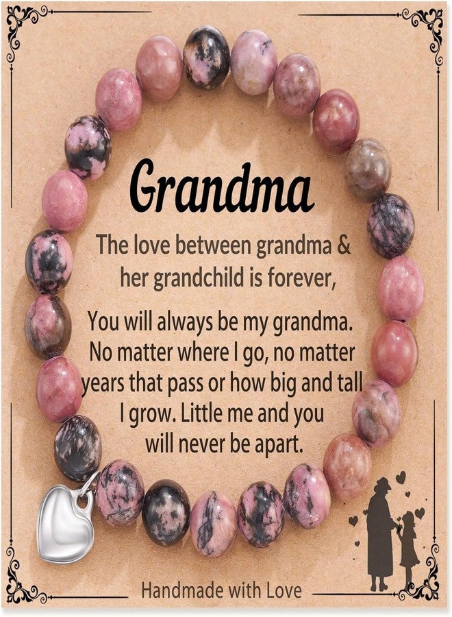 Jofanvin Grandma Bracelets with Necklace Expandable Wire Bangle Bracelet for Women, Meaningful Charms - Image 2